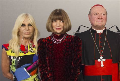 foto del card ravasi con donatella versace|Vatican, Versace and Vogue team up to show Catholic influences .